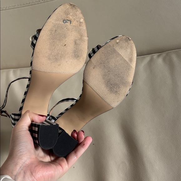Madden Girl black white checkered pearl heels - Picture 4 of 5